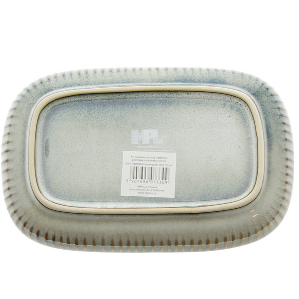 PÓŁMISEK SALATERKA PATERA TALERZ SAŁATKOWY PROSTOKĄTNY CERAMICZNY 20 cm