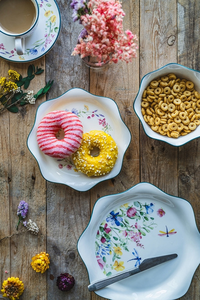 TALERZ ceramiczny 26 cm PANI KWIATEK patera do serwowania