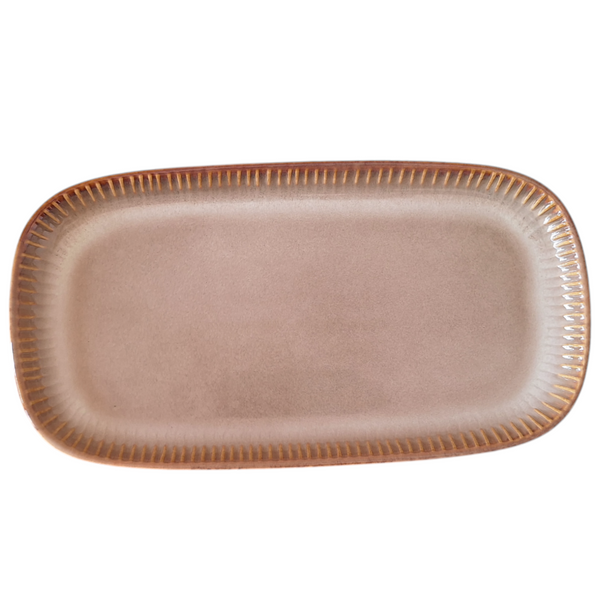 PÓŁMISEK SALATERKA TALERZ DO SUSHI SAŁATKOWY PROSTOKĄTNY CERAMICZNY 30 cm