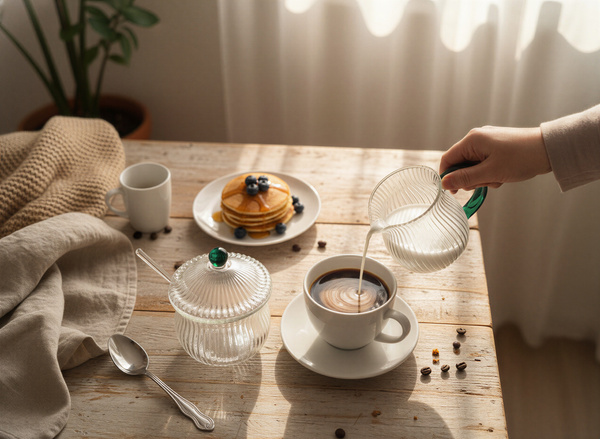 MLECZNIK CUKIERNICZKA ZESTAW CUKIERNICA POJEMNIK NA CUKIER DZBANUSZEK MLEKO