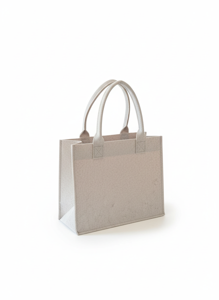 TORBA FILCOWA 40X30X15 CM BEŻOWA NA PREZENT DO ZAKUPÓW GIFT BAG