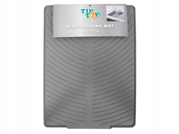 OCIEKACZ silikonowa MATA do suszenia naczyń SZARA 44cm