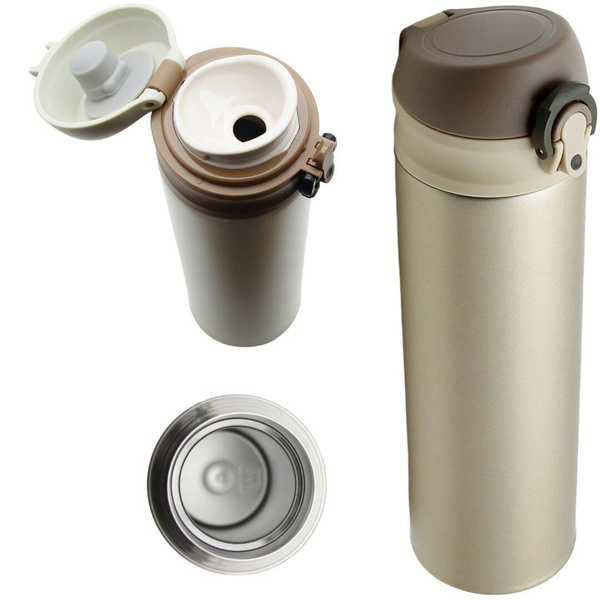 TERMOS KUBEK TERMICZNY PODRÓŻNY STALOWY 450 ml DO KAWY HERBATY WODY