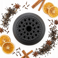 PODGRZEWACZ ŻELIWNY CZARNY Ø 14,7 CM DO PODGRZEWANIA SOLIDNY NA ŚWIECZKI