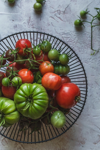 KOSZYK na owoce warzywa METALOWY druciany 26,5 cm okrągły CZARNY misa LOFT