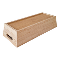TACA BAMBUSOWA SKRZYNKA PROSTOKĄTNA ORGANIZER Z DREWNA PUDEŁKO 33x14x7,5 cm