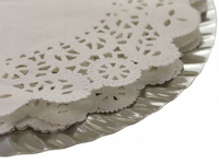 TALERZYKI PAPIEROWE JEDNORAZOWE SREBRNE URODZINOWE