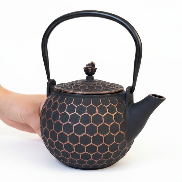 CZAJNIK ŻELIWNY IMBRYK PSZCZÓŁKA 1,2L ZAPARZACZ DO HERBATY I ZIÓŁ ŻELIWO