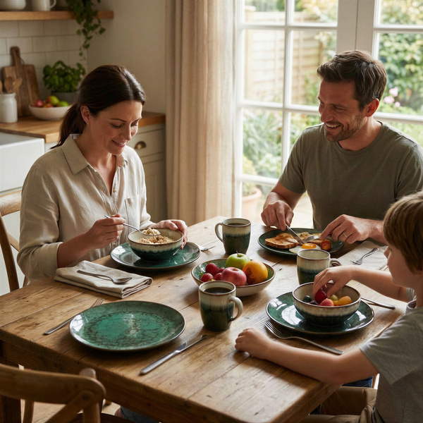 SERWIS OBIADOWY KOMPLET TALERZY 18EL. ZASTAWA OBIADOWA ZESTAW NA 6 OSÓB