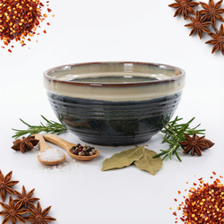 MISKA CERAMICZNA SAŁATKOWA DUŻA 2L OMBRE 22 CM MISA DO ZUPY RAMEN NA OWOCE