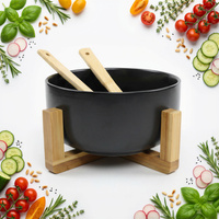 MISKA PÓŁMISEK PORCELANOWA SALATERKA BAMBUS