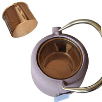 CZAJNIK IMBRYK ŻELIWNY 1L ZAPARZACZ SITKO STALOWE DO HERBATY +4 CZARKI