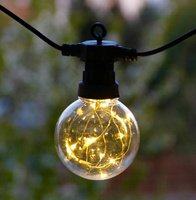 GIRLANDA ŻARÓWKAMI 100 LED Z GNIAZDEM DO ŁĄCZENIA