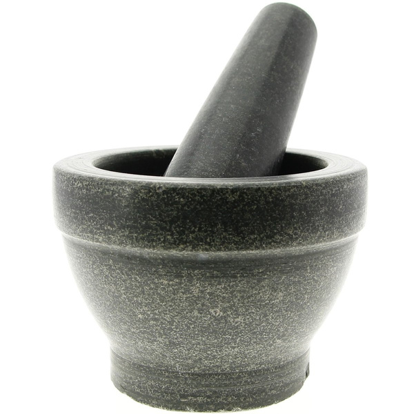 MOŹDZIERZ KUCHENNY Z TŁUCZKIEM KAMIENNY MARMUR