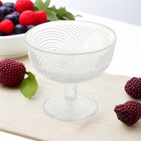 PUCHAREK 300ML SZKLANY NA LODY DESER SALATERKA DO DESERÓW glass CRYSTAL