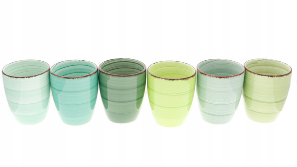 KUBKI CERAMICZNE KUBEK DO KAWY HERBATY ZESTAW 6
