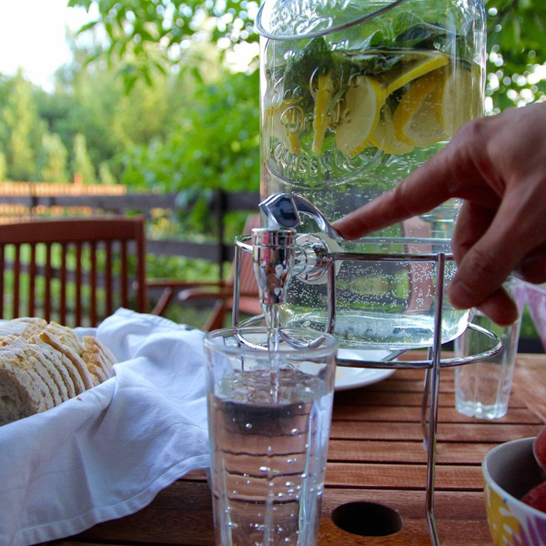 SŁÓJ Z KRANIKIEM SŁOIK SZKLANY DO LEMONIADY WODY