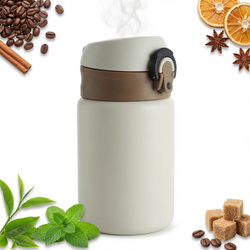 TERMOS KUBEK TERMICZNY PODRÓŻNY STALOWY 300ml BUTELKA DO WODY CIEPŁEJ MLEKA