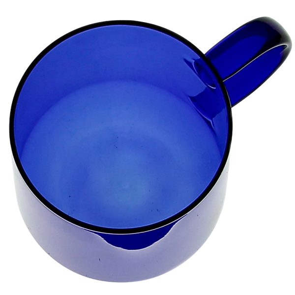 SZKLANKA SZKLANA KUBEK DO KAWY I HERBATY 310 ml. 8,7 cm GRANATOWA