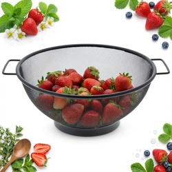 SITKO CZARNE CEDZAK DURSZLAK 25 CM STAL