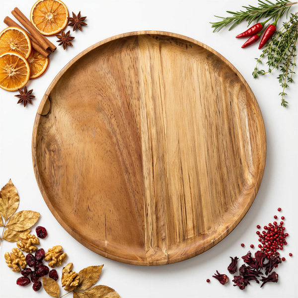 PATERA TALERZ DREWNIANY Z AKACJI DO SERWOWANIA