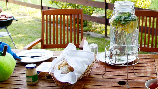 SŁÓJ Z KRANIKIEM SŁOIK SZKLANY DO LEMONIADY WODY