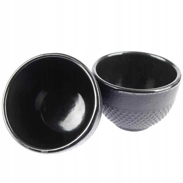 CZARKI ŻELIWNE 6 SZT ZESTAW ŻELIWNY DO HERBATY