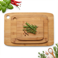 DESKI DO KROJENIA DREWNIANE BAMBUSOWE ZESTAW 3 szt