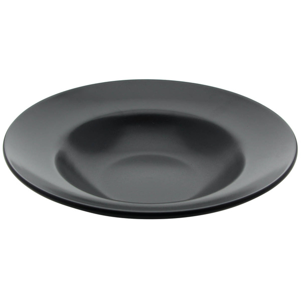 TALERZ GŁĘBOKI TALERZ DO MAKARONU CZARNY 27 CM