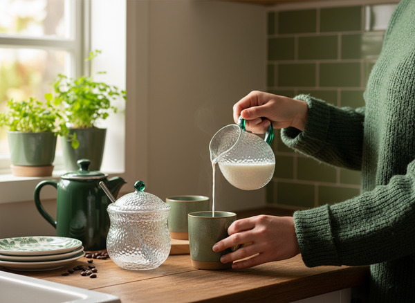 ZESTAW CUKIERNICZKA MLECZNIK CUKIERNICA POJEMNIK NA CUKIER DZBANUSZEK MLEKO