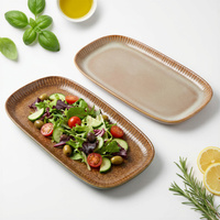 PÓŁMISEK SALATERKA TALERZ DO SUSHI SAŁATKOWY PROSTOKĄTNY CERAMICZNY 30 cm