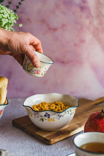 MISKA ceramiczna 8,5 cm PANI KWIATEK miseczka do dipów 150 ml