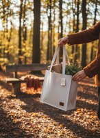 TORBA FILCOWA 40X30X15 CM BEŻOWA NA PREZENT DO ZAKUPÓW GIFT BAG