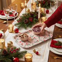 TACA KUCHENNA DEKORACJA STOŁU PROSTOKĄTNA DO SERWOWANIA NOSZENIA 21x14x2