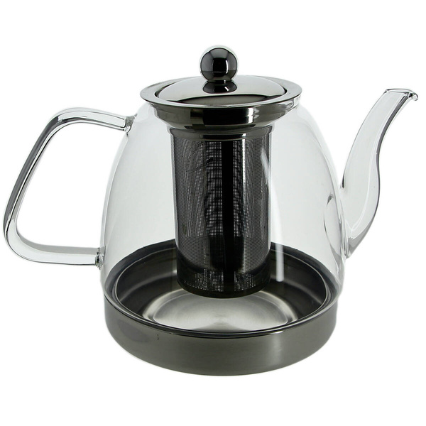 ZAPARZACZ CZAJNIK DZBANEK SZKLNAY INDUKCJA 1,2L DO KAWY HERBATY ZIÓŁ