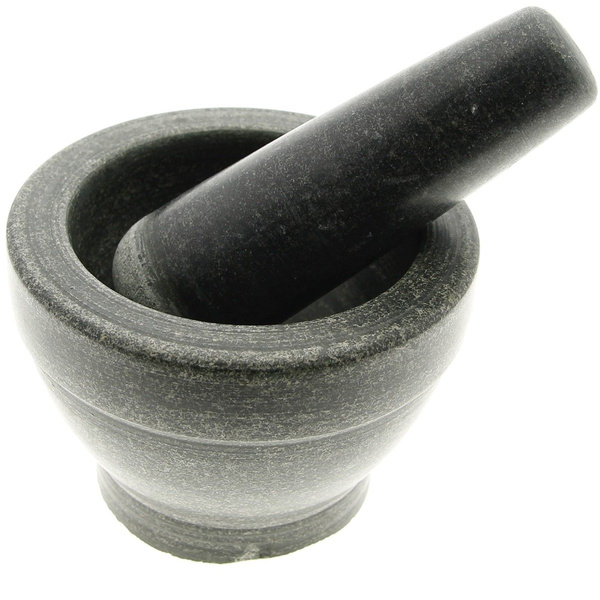 MOŹDZIERZ KUCHENNY Z TŁUCZKIEM KAMIENNY MARMUR