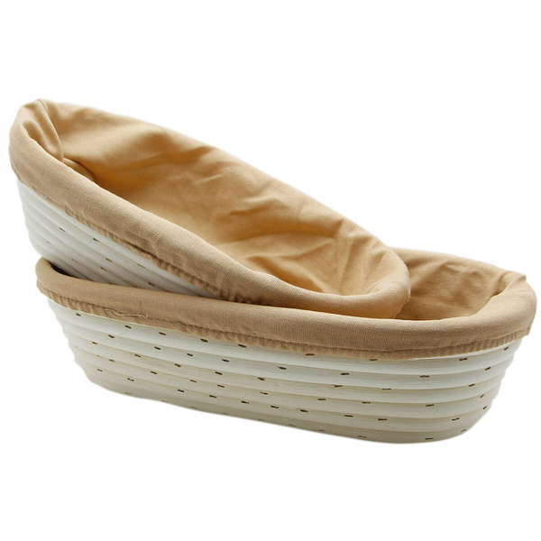 KOSZYK RATTAN FORMA DO CHLEBA 32 CM Z POKROWCEM WYRASTANIE GAROWANIE CIASTA
