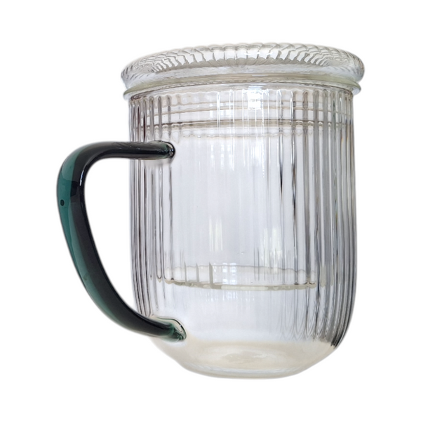 SZKLANKA KUBEK TERMICZNY 0,4L ZAPARZACZ SZKLANY DO PARZENIA HERBATY I ZIÓŁ