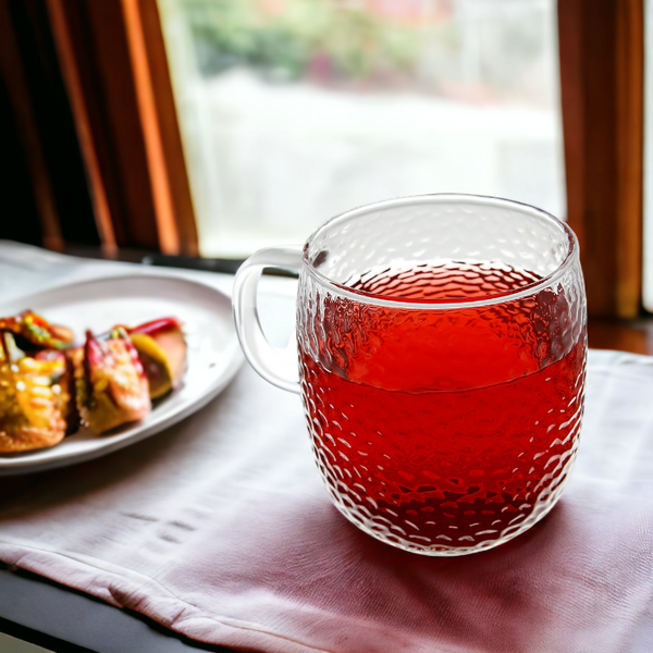 SZKLANKA KUBEK SZKLANA DO KAWY I HERBATY 333 ml 8.9 cm PRZEZROCZYSTY