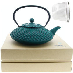 IMBRYK ZAPARZACZ ŻELIWNY Z SITKIEM DO ZIÓŁ HERBATY CZAJNIK 1.25 L ŻELIWO