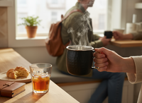 KUBEK STAL NIERDZEWNA 475 ML CZARNA POWŁOKA