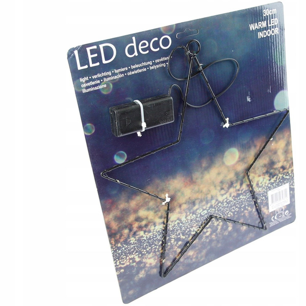 LED LAMPKI OZDOBA ZIMOWA LEDOWA DEKORACJA GWIAZDA