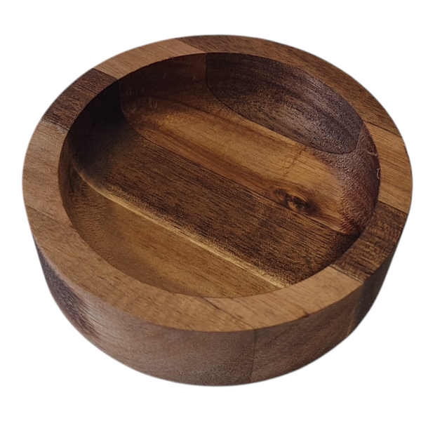 TALERZ PATERA Z DRRZEWA AKACJI DO SERWOWANIA PODAWANIA DAŃ TACA 10 x 3 cm