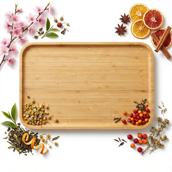 TALERZ BAMBUSOWY DREWNIANY PATERA DO SERWOWANIA