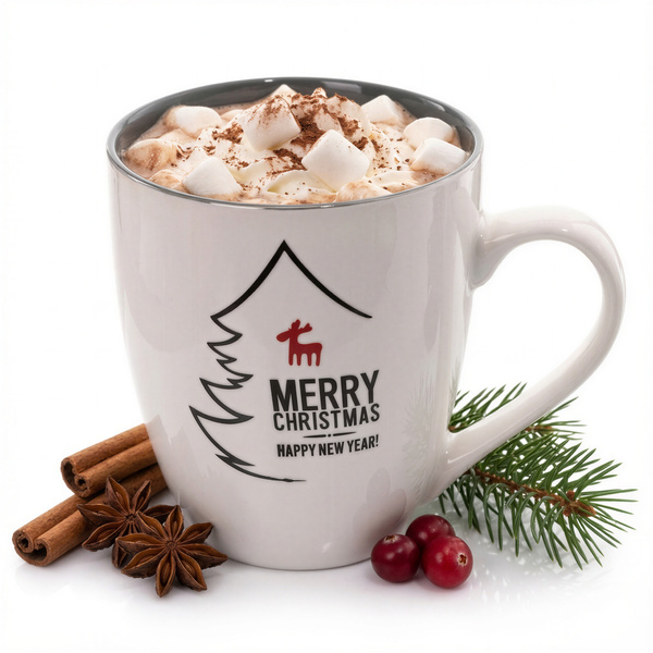 KUBEK DUŻY PORCELANOWY DO KAWY HERBATY