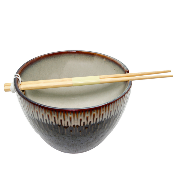 MISECZKA CERAMICZNA TALERZ GŁĘBOKI 0,7L DO RAMENU MAKARONU ZUPY OMBRES