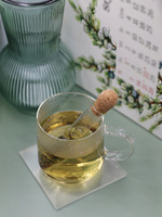 KUBEK szklany 300ml z zaparzaczem TUBA FIOLKA zestaw do ziół herbaty