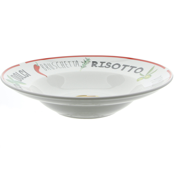 TALERZE DO MAKARONU x2 TALERZ GŁĘBOKIE DUŻE 27.5cm