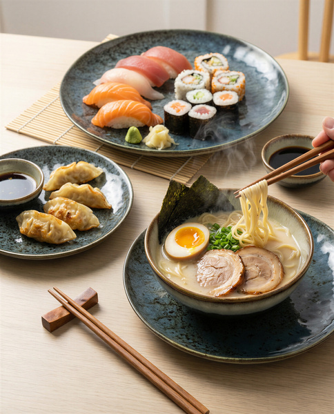 SERWIS OBIADOWY KOMPLET TALERZY 18EL. ZASTAWA OBIADOWA ZESTAW NA 6 OSÓB