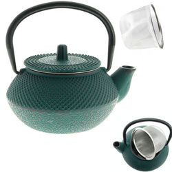 IMBRYK ZAPARZACZ ŻELIWNY Z SITKIEM DO ZIÓŁ HERBATY CZAJNIk 0.8 L ŻELIWO